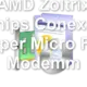 AMD Zoltrix 3chips Conexant Super Micro Fax Modemm