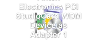 Antex Electronics PCI StudioCard WDM Device as Adapter 1