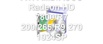 ATI AMD/ASUS Radeon HD 7800/R7 200/265/R9 270 1024SP