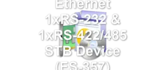 Brainboxes Ethernet 1xRS-232 & 1xRS-422/485 STB Device (ES-357)
