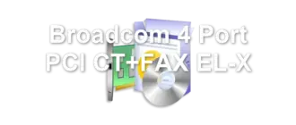 Broadcom 4 Port PCI CT+FAX EL-X