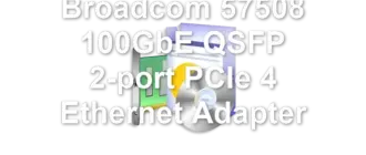 Broadcom 57508 100GbE QSFP 2-port PCIe 4 Ethernet Adapter
