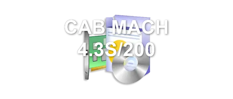 CAB MACH 4.3S/200