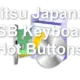 Fujitsu Japanese USB Keyboard Hot Buttons
