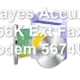 Hayes Accura 56K Ext Fax Modem 5674US