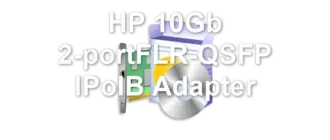 HP 10Gb 2-portFLR-QSFP IPoIB Adapter