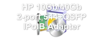 HP 10Gb/40Gb 2-port 544+QSFP IPoIB Adapter