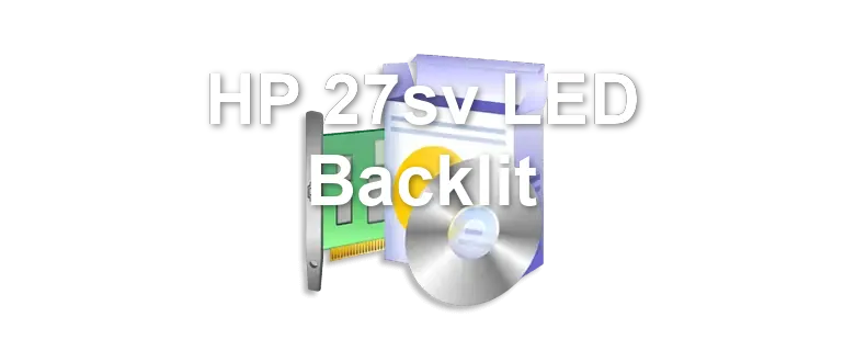 HP 27sv LED Backlit