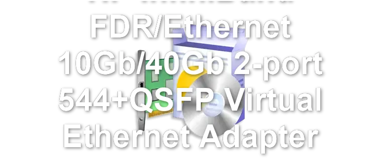 HP InfiniBand FDR/Ethernet 10Gb/40Gb 2-port 544+QSFP Virtual Ethernet Adapter