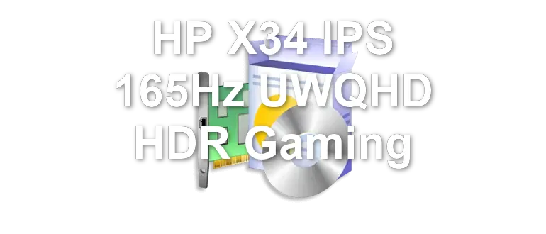 HP X34 IPS 165Hz UWQHD HDR Gaming
