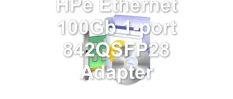 HPe Ethernet 100Gb 1-port 842QSFP28 Adapter
