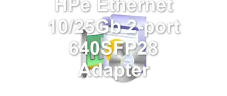 HPe Ethernet 10/25Gb 2-port 640SFP28 Adapter