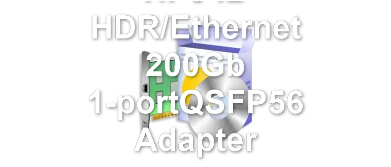 HPe IB HDR/Ethernet 200Gb 1-portQSFP56 Adapter