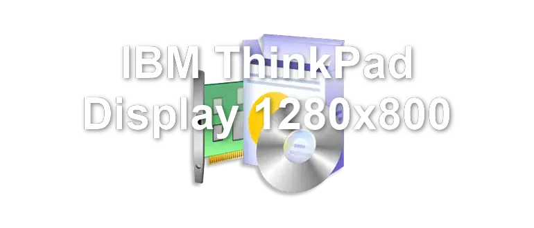 IBM ThinkPad Display 1280x800