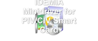 IDEMIA Minidriver for PIV/CIV Smart Card