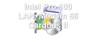 Intel Pro 100 LAN+Modem 56 Cardbus II