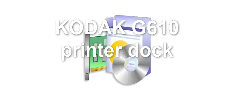 KODAK G610 printer dock
