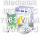 Mediatek 802.11AC MT7663 Wireless LAN Card