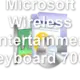 Microsoft Wireless Entertainment Keyboard 7000