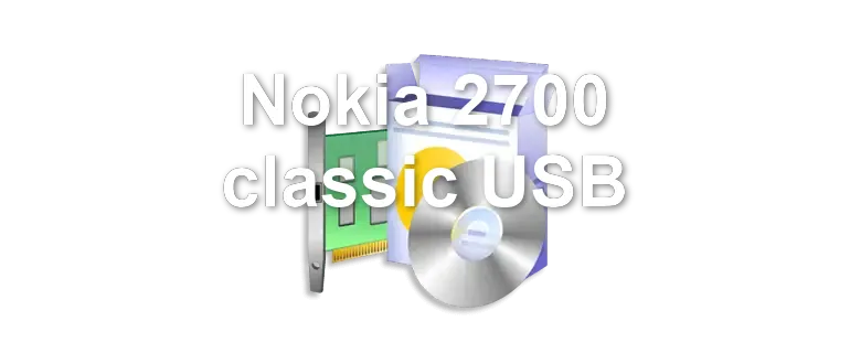 Nokia 2700 classic USB
