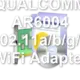 QUALCOMM AR6004 802.11a/b/g/n WiFi Adapter