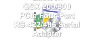 Quatech QSX-200/300 PCIe Four-Port RS-422/485 Serial Adapter