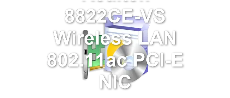 Realtek 8822CE-VS Wireless LAN 802.11ac PCI-E NIC