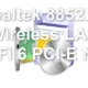Realtek 8852BE Wireless LAN WiFi 6 PCI-E NIC