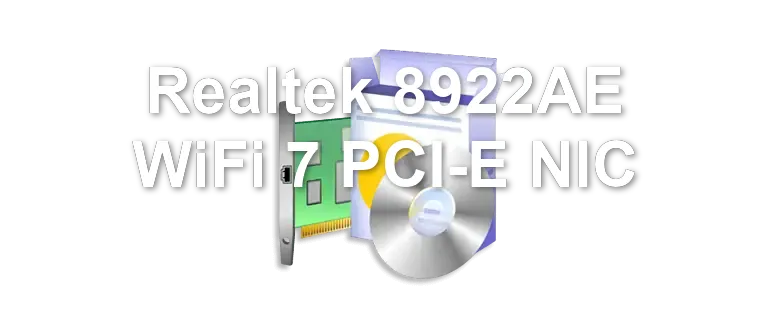 Realtek 8922AE WiFi 7 PCI-E NIC