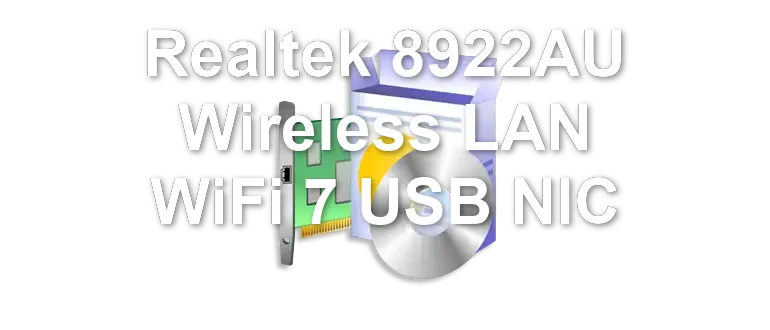 Realtek 8922AU Wireless LAN WiFi 7 USB NIC