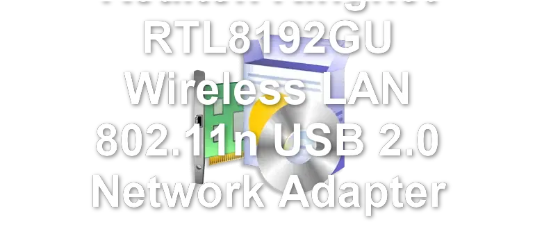 Realtek Kingnet RTL8192GU Wireless LAN 802.11n USB 2.0 Network Adapter