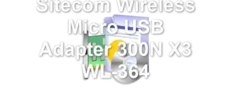 Sitecom Wireless Micro USB Adapter 300N X3 WL-364