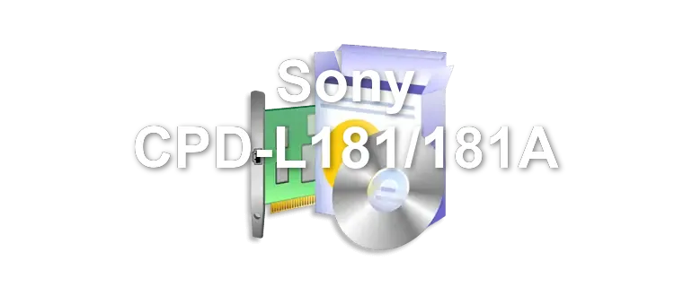 Sony CPD-L181/181A