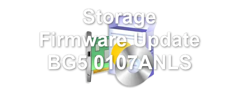 Storage Firmware Update BG5 0107ANLS