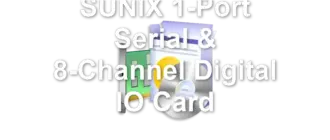 SUNIX 1-Port Serial & 8-Channel Digital IO Card