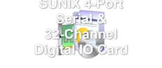 SUNIX 4-Port Serial & 32-Channel Digital IO Card