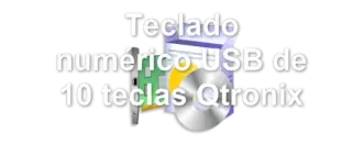 Teclado numérico USB de 10 teclas Qtronix