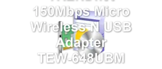 TRENDnet 150Mbps Micro Wireless N USB Adapter TEW-648UBM
