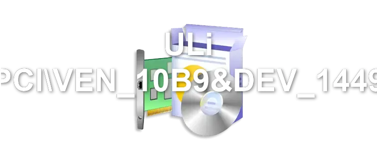 ULi PCIVEN_10B9&DEV_1449