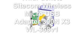 WildPackets Sitecom Wireless Micro USB Adapter 300N X3 WL-358v1