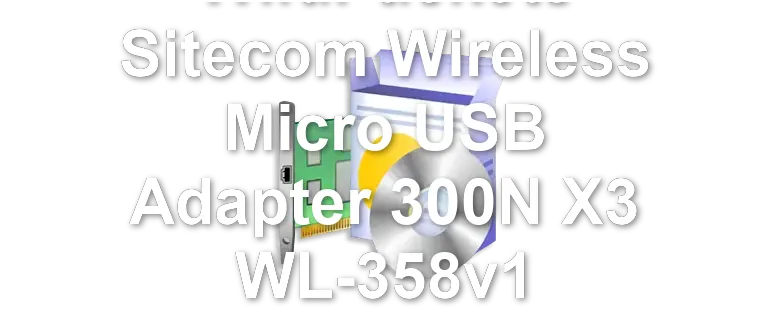 WildPackets Sitecom Wireless Micro USB Adapter 300N X3 WL-358v1