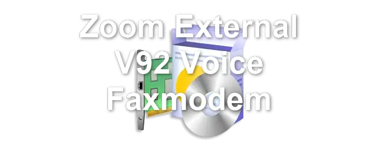 Zoom External V92 Voice Faxmodem
